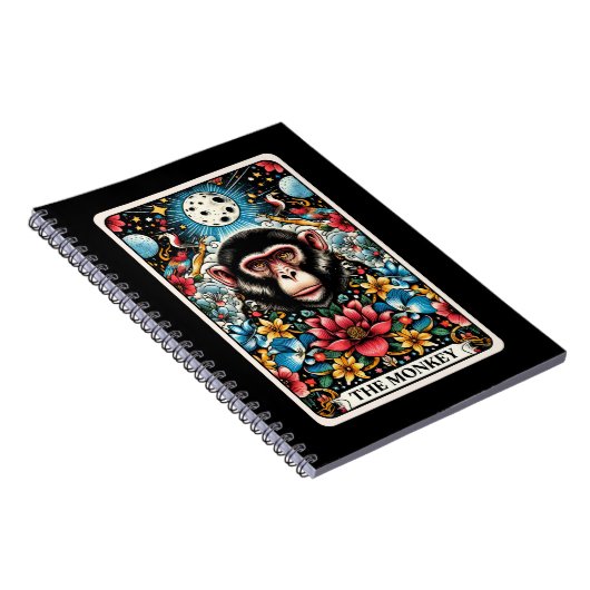 Monkey Spirit Tarot Card Notebook Notizblock (Rechte Seite)