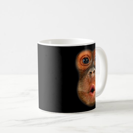 Monkey Stomach Funny Meme Cool Viral Video  Kaffeetasse (VorderseiteRechts)