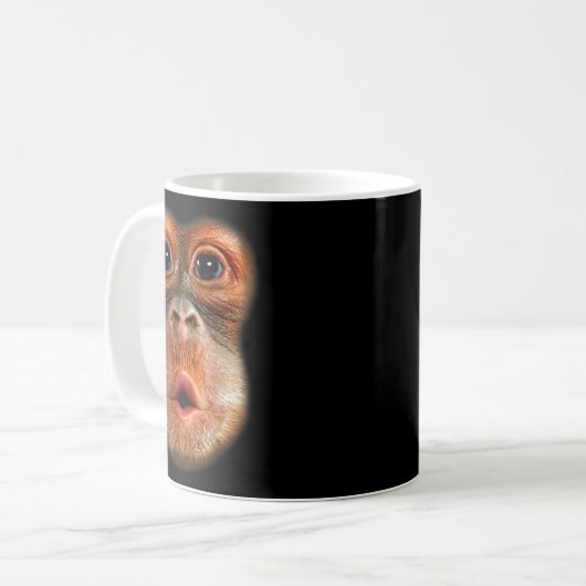 Monkey Stomach Funny Meme Cool Viral Video  Kaffeetasse (Vorderseite Links)