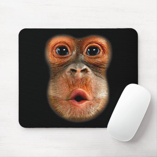 Monkey Stomach Funny Meme Cool Viral Video  Mousepad (Mit Mouse)