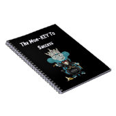 Monkey success quote notizblock (Rechte Seite)