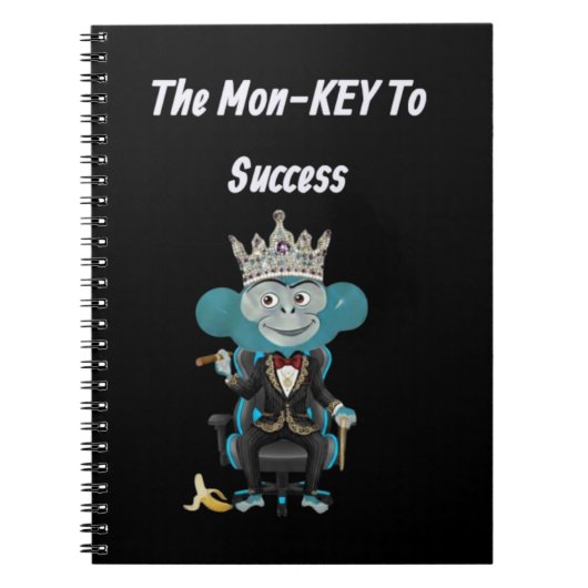Monkey success quote notizblock (Vorderseite)