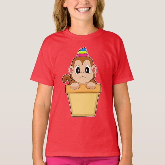 Monkey Sundae T-Shirt (Vorderseite)