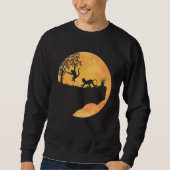 Monkey Sunset For Men Women Cute Monkey Sweatshirt (Vorderseite)