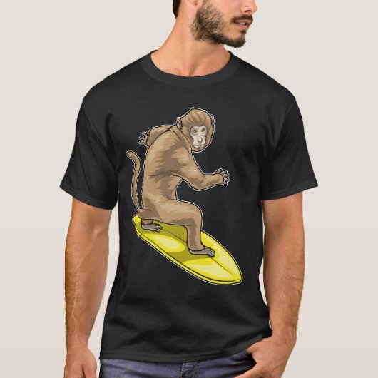 Monkey Surfboard T-Shirt (Vorderseite)