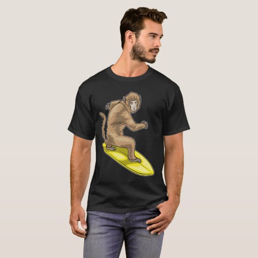 Monkey Surfboard T-Shirt (Vorne ganz)