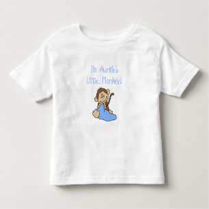 Monkey Tante - blaue T-Shirts und Geschenke