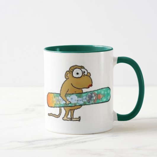 Monkey-Tasse für Snowboards Tasse (Rechts)
