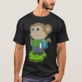 Monkey Teacher Book T-Shirt (Vorderseite)