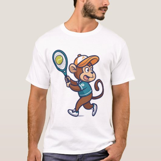 MONKEY TENNIS ACE T-Shirt (Vorderseite)