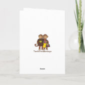 Monkey Thinking your Greeting Card Karte (Rückseite)