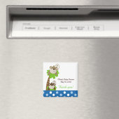 MONKEY TIME (Blue Dot) Gefallen Magnet (In Situ (Geschirrspüler))