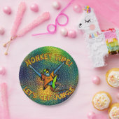 Monkey Time! Lasst uns Dschungel machen Pappteller (Party)