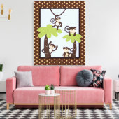 Monkey Time Mod Monkey 16x20 Leinwand Kinderzimmer (Insitu (Wohnzimmer))