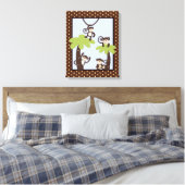 Monkey Time Mod Monkey 16x20 Leinwand Kinderzimmer (Insitu (Schlafzimmer))