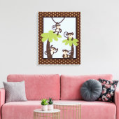 Monkey Time Mod Monkey 16x20 Leinwand Kinderzimmer (Insitu (Wohnzimmer))