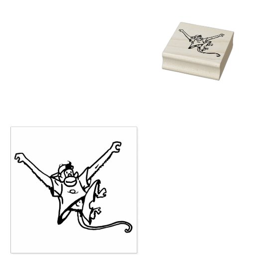 Monkey Time Monkeyboy Swinging Gummistempel (Stempel)