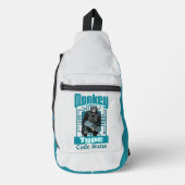 Monkey Typ, Code läuft lustig Full-Stack-Entwickle Crossbody Bag (Vorderseite)