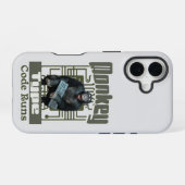 Monkey-Typ, Code läuft lustig Full-Stack-Entwickle iPhone 16 Hülle (Rückseite (Horizontal))