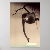 Monkey und Moon Ohara Koson Anfang des 20. Jahrhun Poster (Vorne)