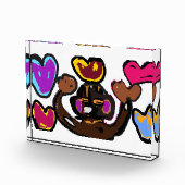 Monkey Valentine Fotoblock (Rechts)