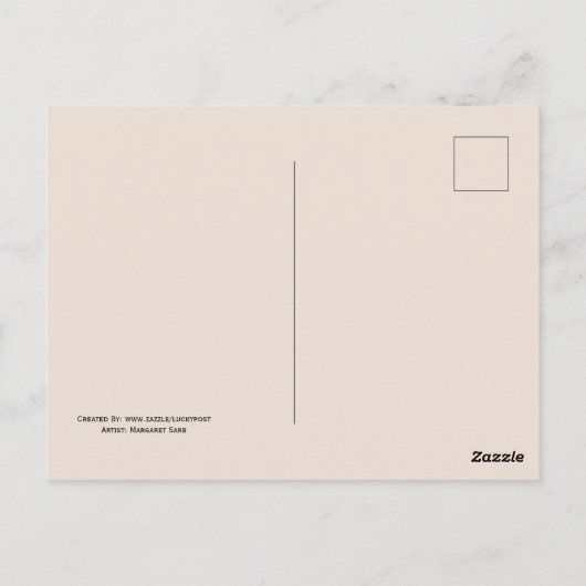 Monkey Valentine Postkarte (Rückseite)