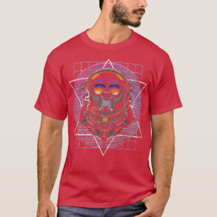 Monkey Vaporwave Aesthetics Synthwave 80er Art Ast T-Shirt