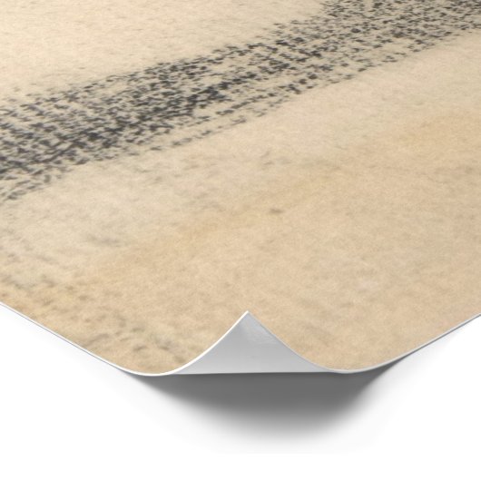 Monkey von Georges Seurat Poster (Ecke)