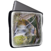 Monkey White Edge Laptopschutzhülle (Vorne Rechts)