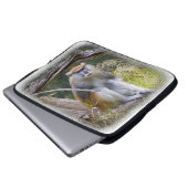 Monkey White Edge Laptopschutzhülle (Vorne Knopf)