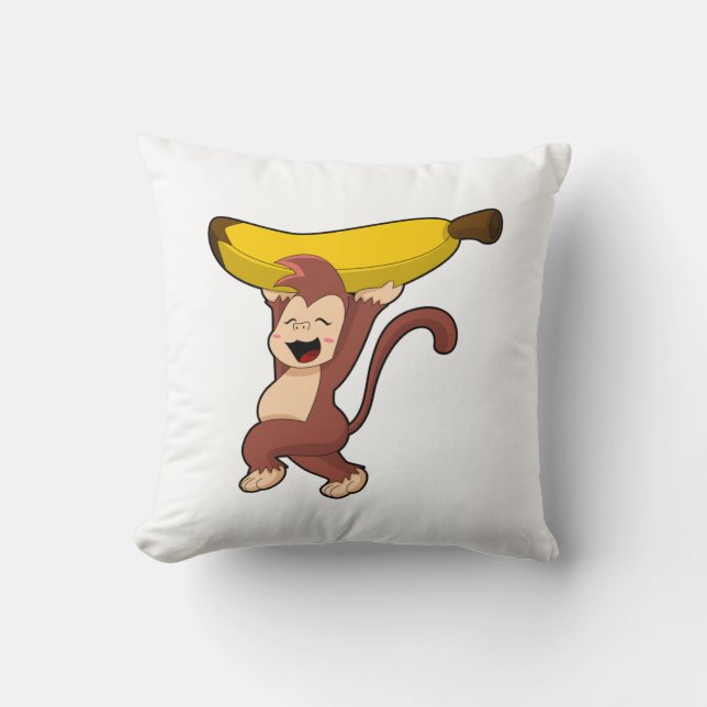 Monkey with Banana Kissen (Vorderseite)