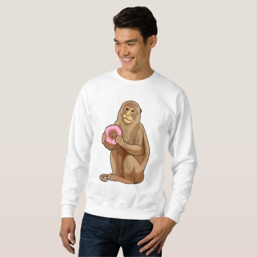 Monkey with Donut Sweatshirt (Vorne ganz)
