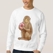 Monkey with Donut Sweatshirt (Vorderseite)