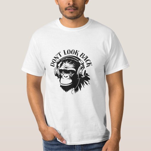 Monkey With Headphones – Focus Tee (Vorderseite)