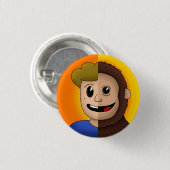 Monkey Wolf Button (Vorne & Hinten)