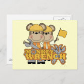 Monkey Wrench T - Shirt und Geschenke Postkarte (Vorne/Hinten)