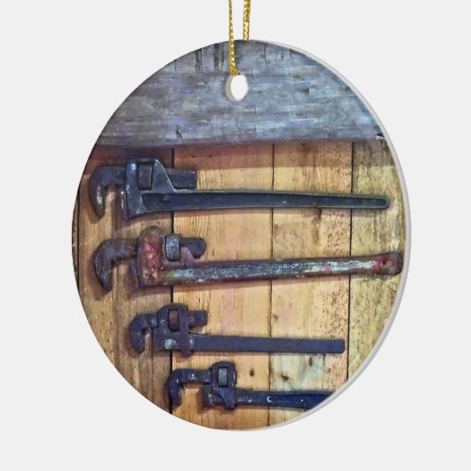 Monkey Wrenches Keramik Ornament (Links)