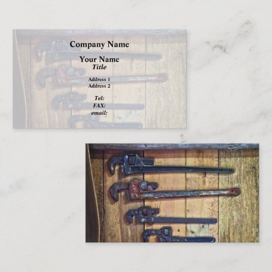 Monkey Wrenches Visitenkarte (Vorne/Hinten)