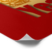 Monkey Year 2016 Calendar Poster (Ecke)