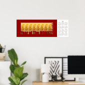Monkey Year 2016 Calendar Poster (Heimbüro)