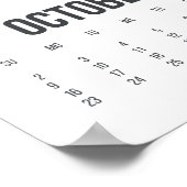 Monkey Year Calendar Large Poster 2016 Japanisch (Ecke)