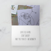 Monkey Year Unkonventionelle chinesische Zodiac Feiertagskarte (Innenseite)