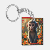 Monkey Zodiac Sign Schlüsselanhänger (Vorderseite links)