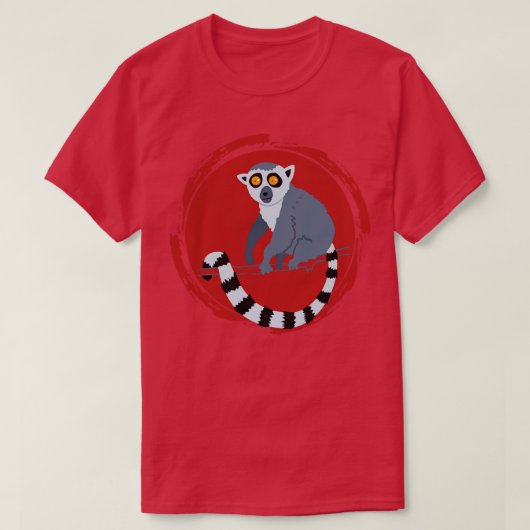 Monkey Zokeeper Geschenk Tier Lemur T-Shirt (Design vorne)