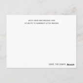 Monkey Zoo Animals Baby Dusche Vielen Dank Postkarte (Rückseite)