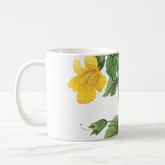 Monkeyblume (Mimulus sp.) von Redouté Kaffeetasse (Links)