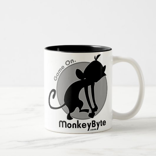 MonkeyByte.com-Netz-Tasse Zweifarbige Tasse (Rechts)