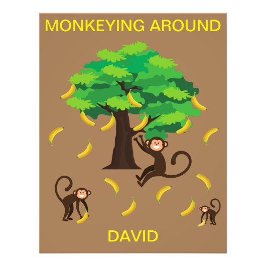 "Monkeying Around" Fotodruck (Vorne)