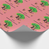 "Monkeying Around" Packpapier für Kinder. (Ecke)