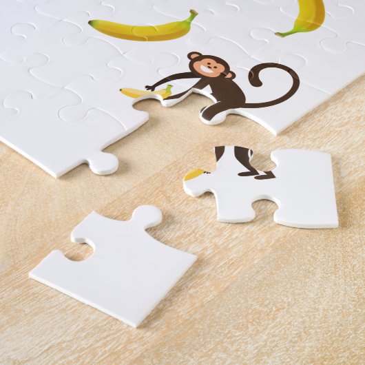 "Monkeying Around"-Puzzle für Kinder mit Namen. Puzzle (Seite)